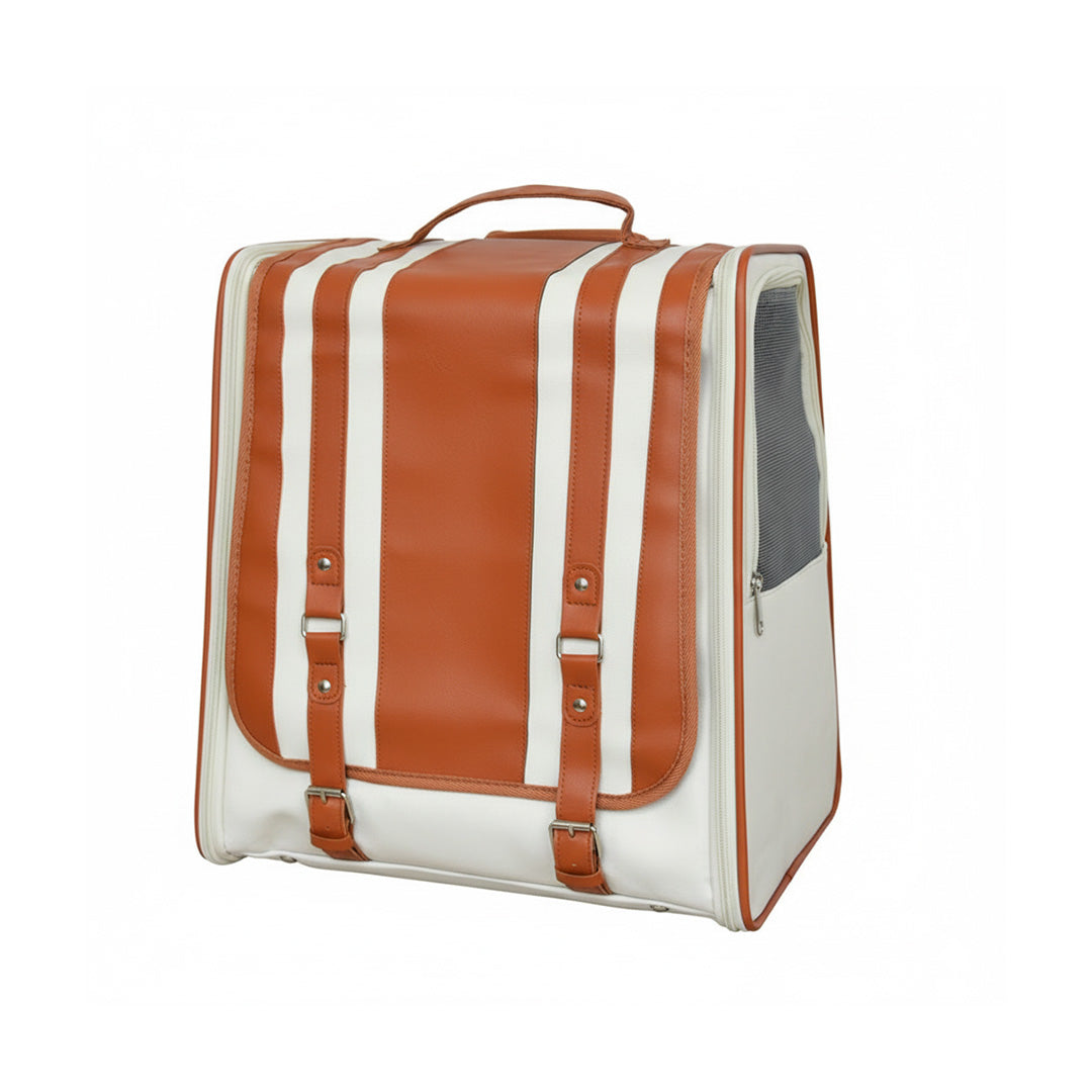UPawsion Pet Carrier Bag - Cream & Orange