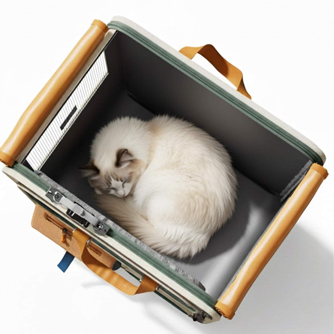 UPawsion Pet Carrier & Stroller - Cream & Green