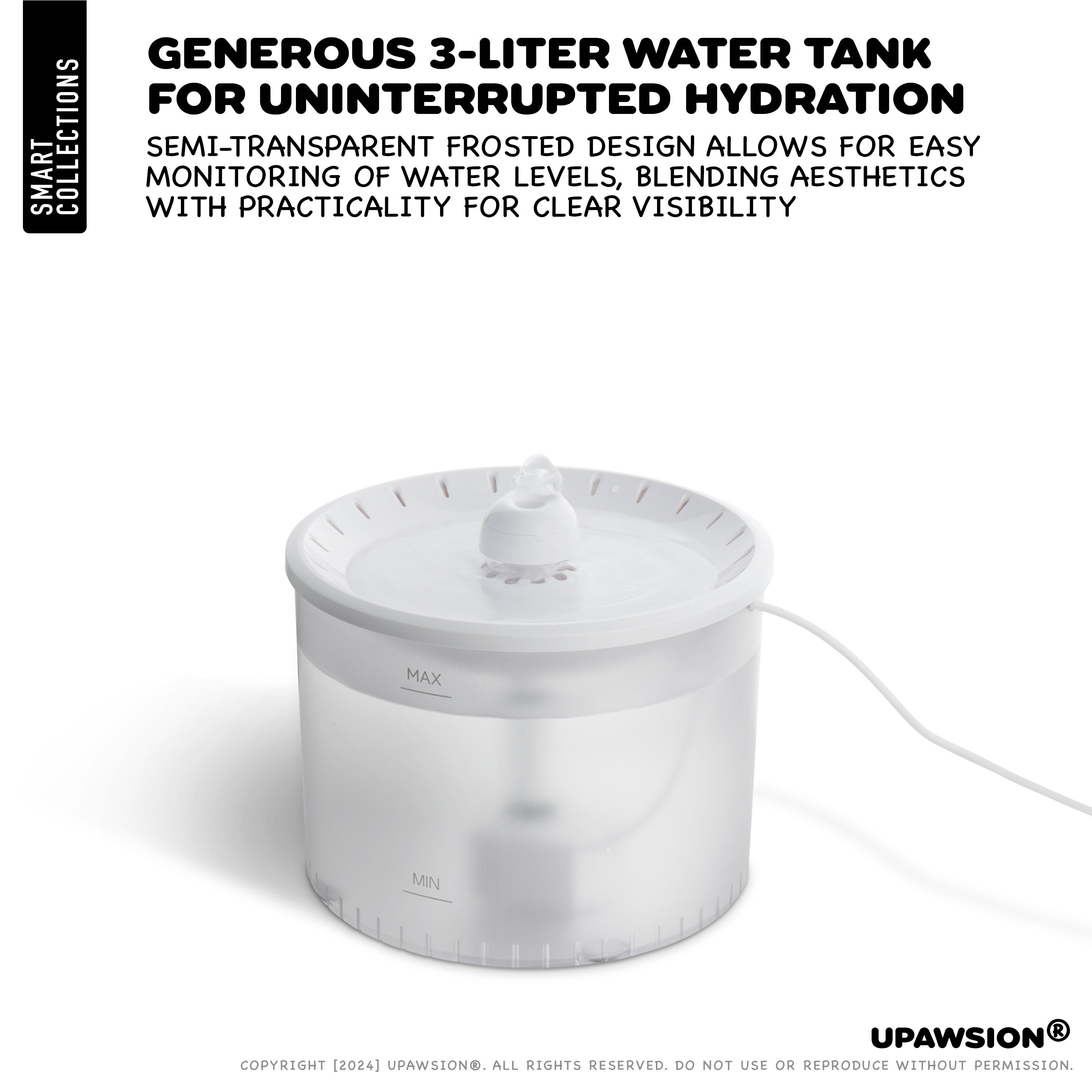 3L Pet Fountain - UPawsion Basic Fountain