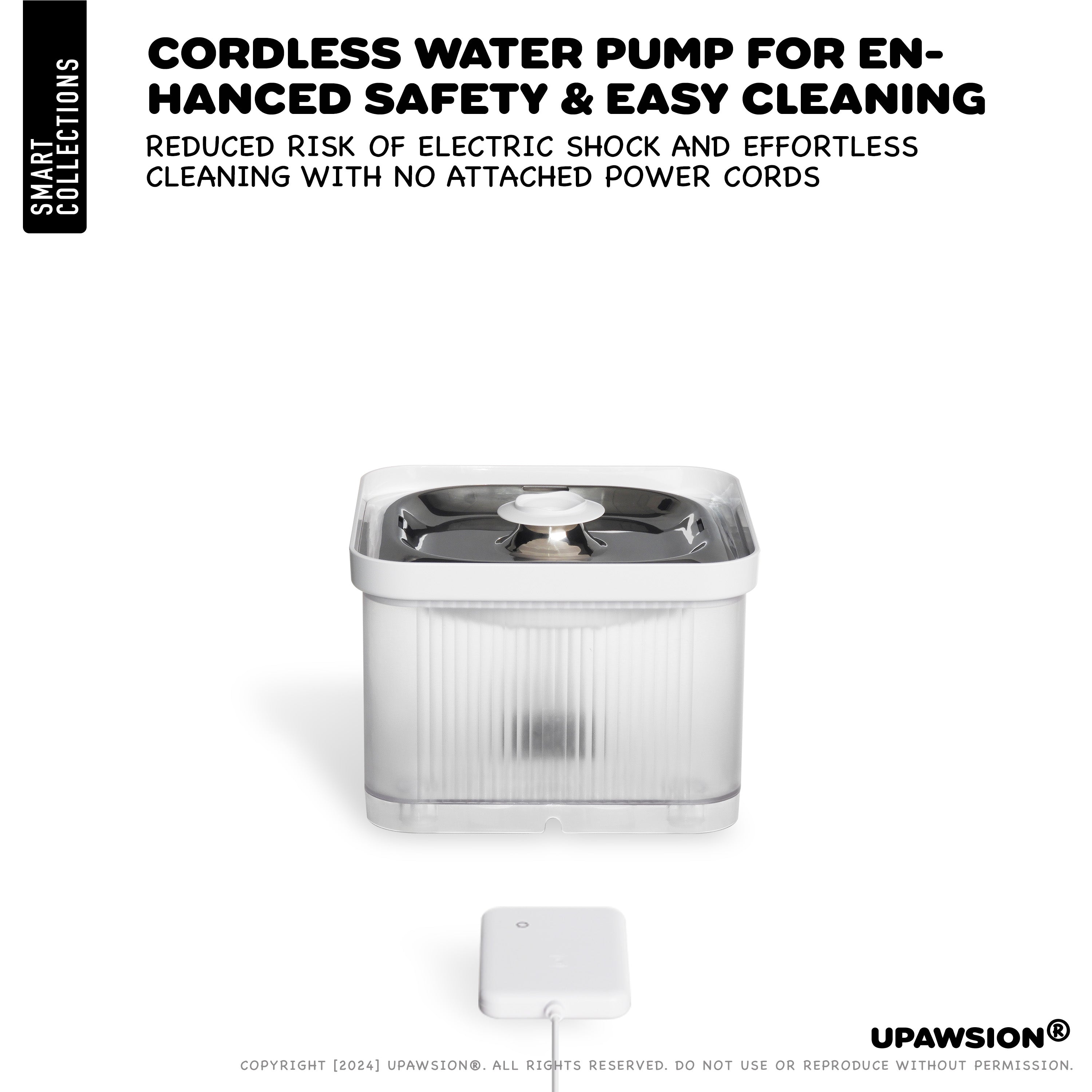 3L Smart Pet Fountain - UPawsion Cube Fountain
