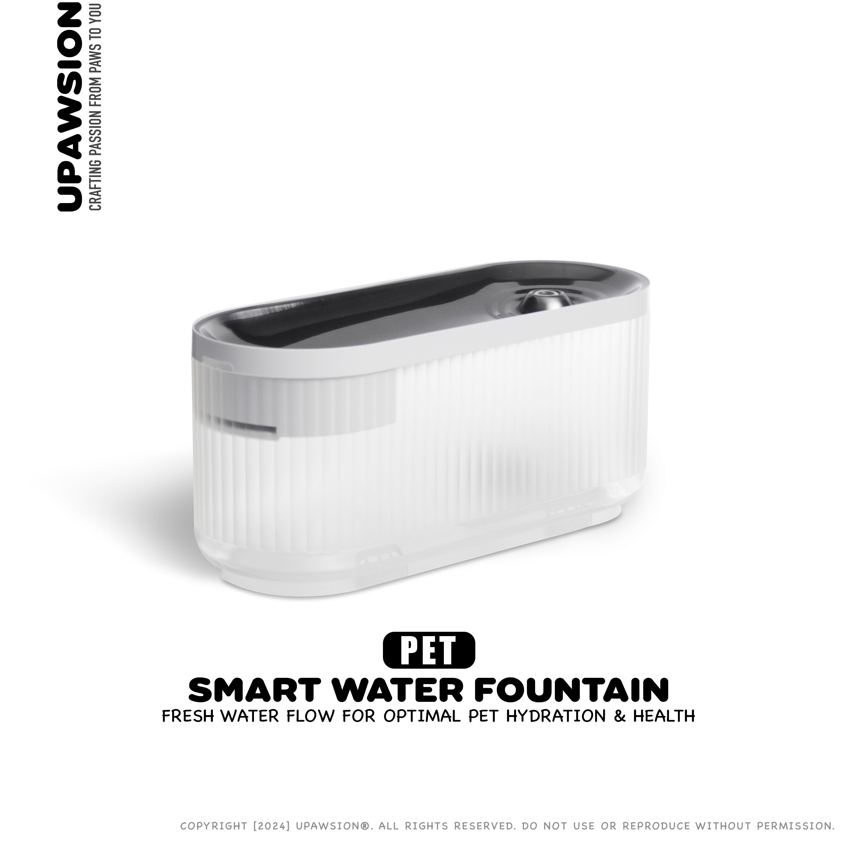 3L Smart Pet Fountain - UPawsion Cuboid Fountain