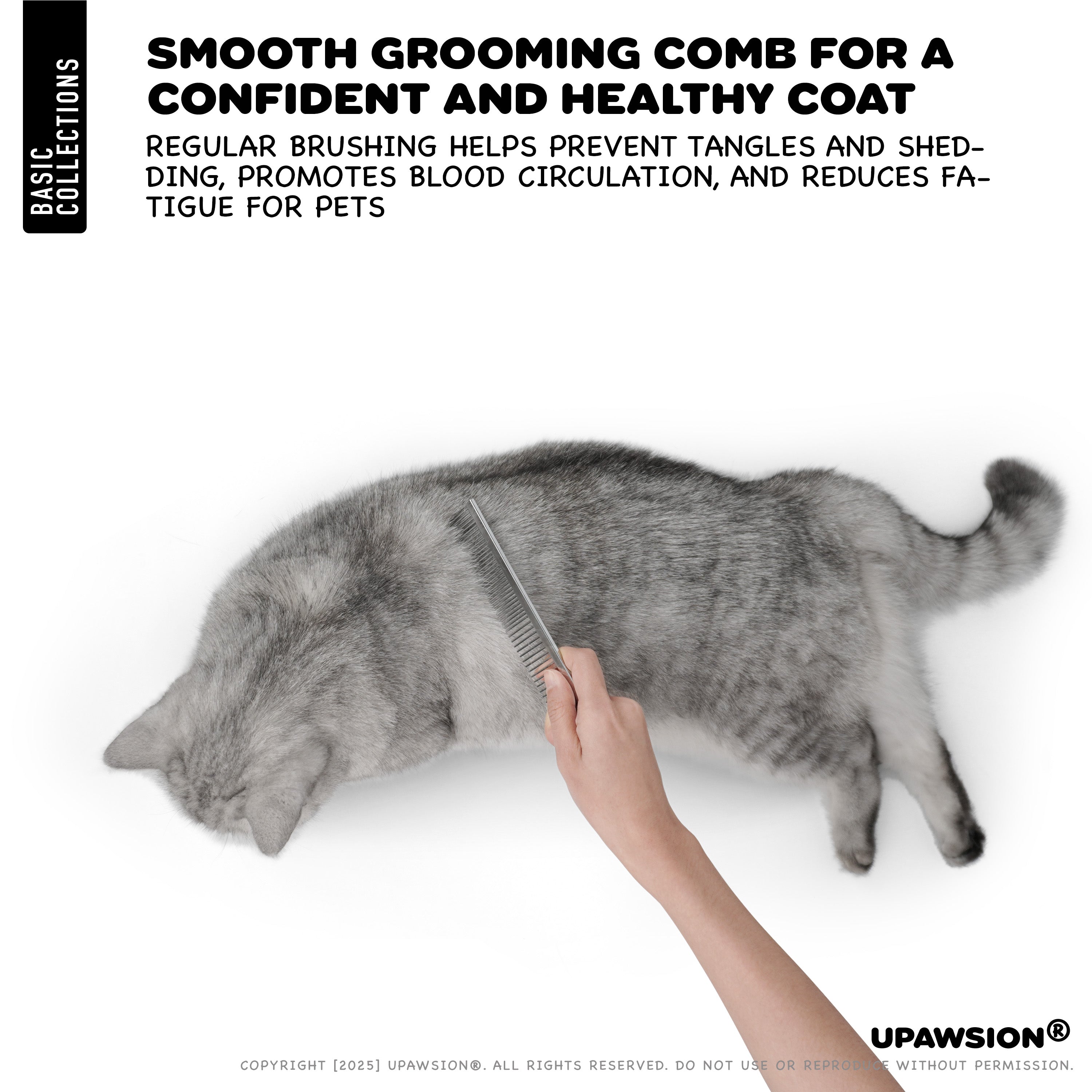 Double-Sided Stainless Steel Pet Comb