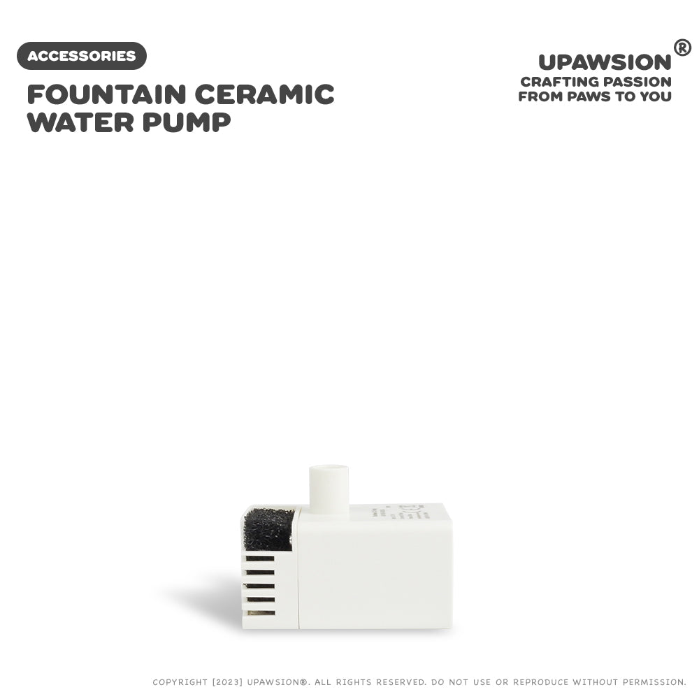 Cordless Ceramic Water Pump For UPawsion Cube & Cuboid Fountain